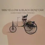 AJ016 1886 Yellow & Black Benz Car 